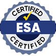 A certified esa seal is shown.